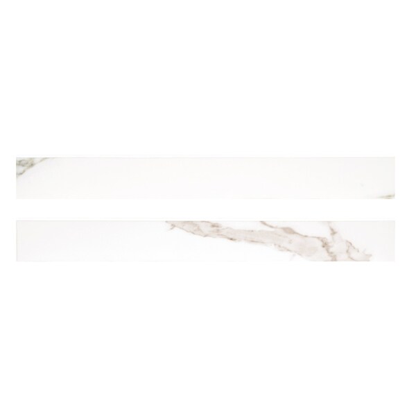Ackland Velluto Meringue 3 in. x 24 in. Matte Porcelain Stone Look Bullnose Tile Trim, 10PK AKNPTVELMERI3X24M-BN - main
